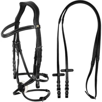 Uzdečka EQUESTRO s mexickým nánosníkem černá XFULL