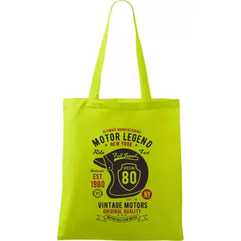Motor Legend Helmet - Taška bavlněná - 42 x 38 cm ( Limetková )