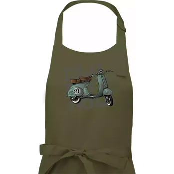 Kuchyňská zástěra Scooter olive - Pánská zástěra na vaření - Univerzální velikost ( Khaki )