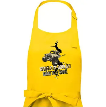 Kuchyňská zástěra Nedalo se odolat, mám to v sobě offroad - Pánská zástěra na vaření - Univerzální velikost ( Žlutá )