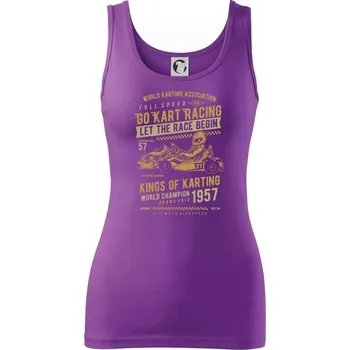 Dámské tričko Go Kart Racing - Dámské tílko - S ( Fialová )