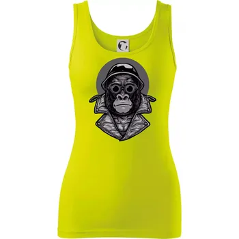 Dámské tričko Motorkář gorila - Dámské tílko - L ( Limetková )