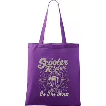 Scooter Rider - Taška bavlněná - 42 x 38 cm ( Fialová )