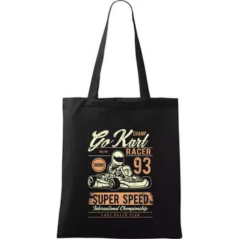 Go Kart Racer - Taška bavlněná - 42 x 38 cm ( Černá )