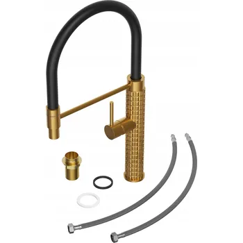 Vodovodní baterie Stojánková kuchyňská baterie Granitan FANO zlatá