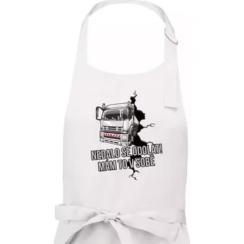 Kuchyňská zástěra Nedalo se odolat, mám to v sobě kamion - Dámská zástěra na vaření - Univerzální velikost ( Bílá )