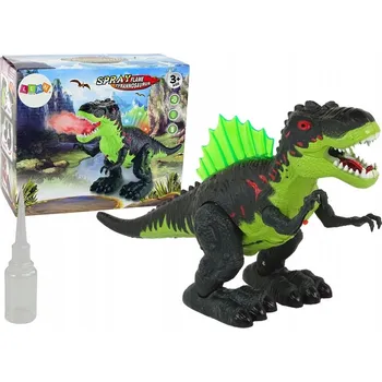 Figurka Dinosaurus Zeje ohněm Svítí na baterie Zelený