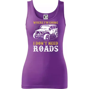 Dámské tričko Neřešim cesty - Dámské tílko - M ( Fialová )