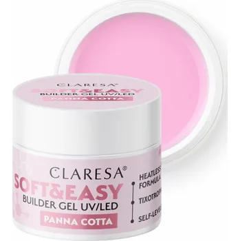 Lak na nehty Activeshop Claresa stavební gel Soft&Easy gel na panna cottu 90g