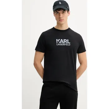 Pánské tričko Bavlněné tričko Karl Lagerfeld 552241.755064 černá 99X, vel. S