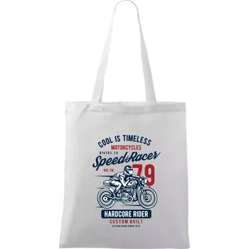 Nákupní taška Speed Racer Motorcycles - Taška bavlněná - 42 x 38 cm ( Bílá )