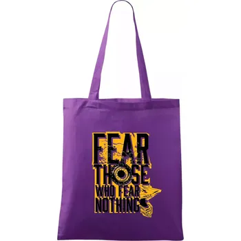 Motocross fear those who fear nothing - Taška bavlněná - 42 x 38 cm ( Fialová )