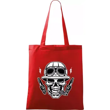 Lebka zapalovací svíčky - Taška bavlněná - 42 x 38 cm ( Červená )