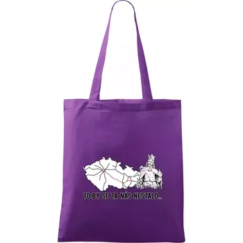 D1 - to by se za nás nestalo - Taška bavlněná - 42 x 38 cm ( Fialová )