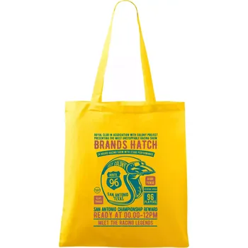 Nákupní taška Brands Hatch Racing - Taška bavlněná - 42 x 38 cm ( Žlutá )