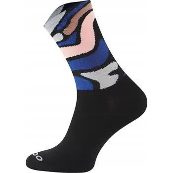 Pánské ponožky Cyklistické Ponožky Todo Cycling Pro, prodyšné - Mozaika navy-ecru, velikost 39-42