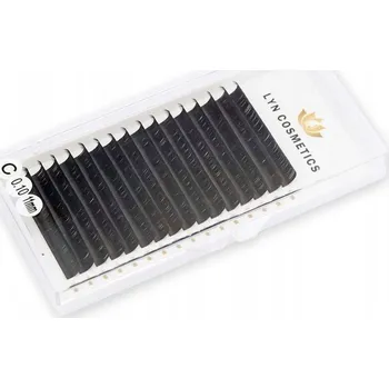 Umělé řasy JEDNOTLIVÉ HEDVÁBNÉ ŘASY PRO PRODLUŽOVÁNÍ C-0,10 #1427 - 10 mm