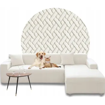 Napínací potah Potah na pohovku (kanape) Domidekor béžový