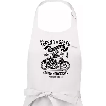 Kuchyňská zástěra The Legend of Speed - Dámská zástěra na vaření - Univerzální velikost ( Bílá )