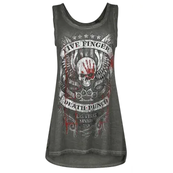 Top z Five Finger Death Punch - No Regrets - Ženy - šedá