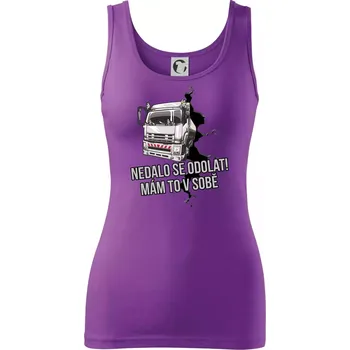 Dámské tričko Nedalo se odolat, mám to v sobě kamion - Dámské tílko - XS ( Fialová )