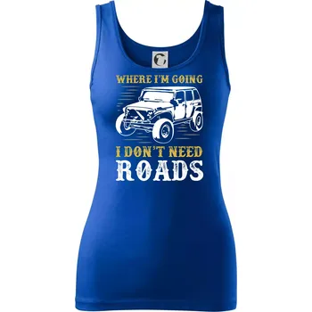 Dámské tričko Neřešim cesty - Dámské tílko - M ( Královská modrá )