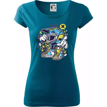 Dámské oblečení Motohelmátor - Dámské triko Pure - XL ( Petrolejová )