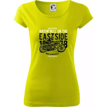 Dámské tričko Raisin Hell Moto Racer - Dámské triko Pure - XS ( Limetková )