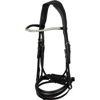 Jezdectví Uzdečka ACAVALLO Starry Night se švédským nánosníkem černá COB