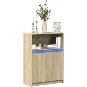 vidaXL Příborník LED dub sonoma 72 x 34 x 100 cm kompozitní dřevo