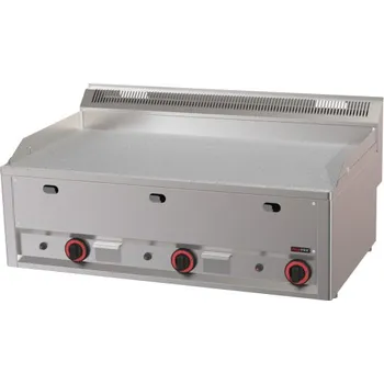 Kuchyňský gril Grilovací deska 97x48 plynová durable chrom hladká bez podestavb