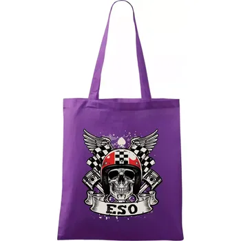 Motorkář eso - Taška bavlněná - 42 x 38 cm ( Fialová )