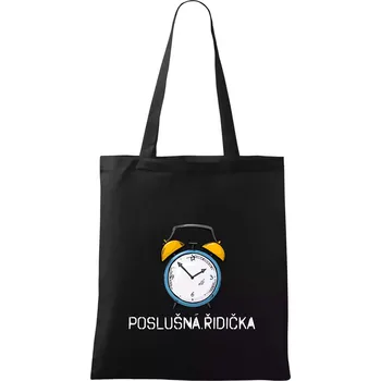 Poslušná řidička - Taška bavlněná - 42 x 38 cm ( Černá )