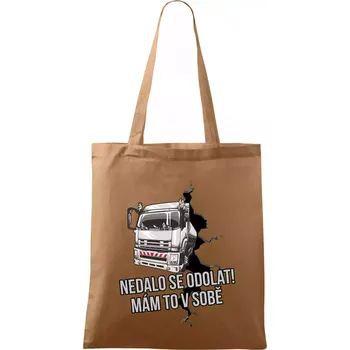 Nákupní taška Nedalo se odolat, mám to v sobě kamion - Taška bavlněná - 42 x 38 cm ( Cappuccino )