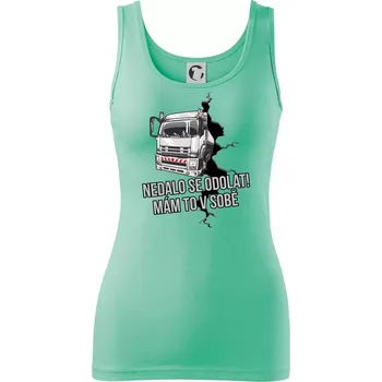 Dámské tričko Nedalo se odolat, mám to v sobě kamion - Dámské tílko - S ( Mátová )
