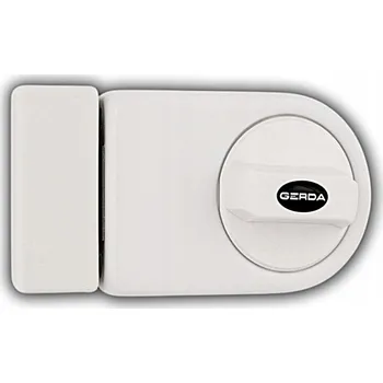 Visací zámek VRCHNÍ ZÁMEK NA DVEŘE GERDA ZN 100 BÍLÝ, 3 KLÍČE, KOMPLET