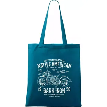 Dark Iron - Taška bavlněná - 42 x 38 cm ( Petrolejová )