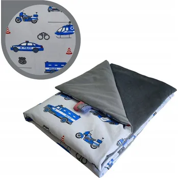 Dětská deka Dětská deka 75x100 letní policejně šedá/ Grafit Bavlna / samet