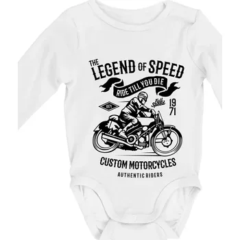 The Legend of Speed - Body kojenecké s dlouhým rukávem - Dlouhý r. do 3 měs ( Bílá )