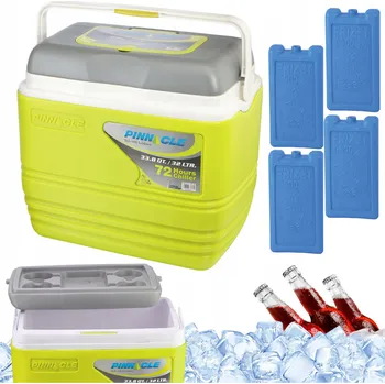 Lednice Přenosná turistická lednice Pinnacle TPX7000 32L zelená + 4 chladicí vložky 500ml
