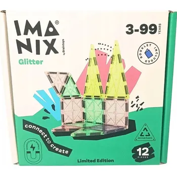 ostatní stavebnice Imanix magnetické stavebnice GLITTER, 12 dílů, 350112