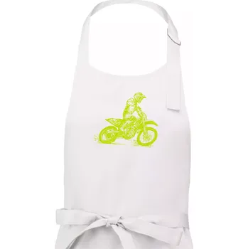 Kuchyňská zástěra Crosska zelená - Dámská zástěra na vaření - Univerzální velikost ( Bílá )