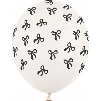 Balónek Latexové balónky Mašle zlomená bílá 30cm 3ks