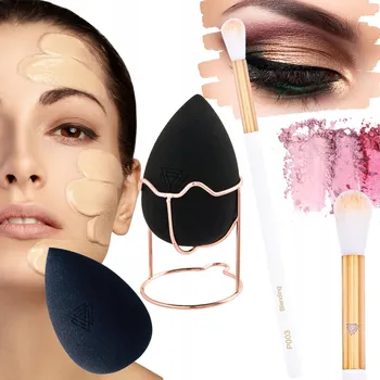 Kosmetický štětec Sada profesionální Houbička na make-up + štětec na oční stíny