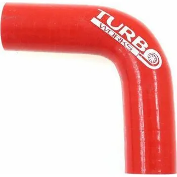 Výfukový systém TurboWorks Koleno 90 stupňů TurboWorks červené 70 mm XL