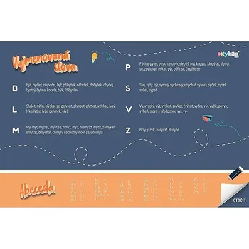 Podložka pod myš Oxybag Podložka na stůl 60 × 40 cm I. stupeň oboustranná