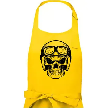 Kuchyňská zástěra Nasranej motorkář - Dámská zástěra na vaření - Univerzální velikost ( Žlutá )