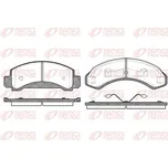 Sada brzdových destiček, kotoučová brzda REMSA 0572.00