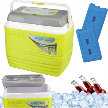 Lednice Turistická lednice s madlem Pinnacle TPX7000 32L zelená + 2 chladicí vložky