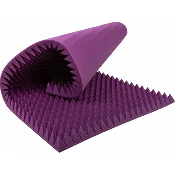 akustická pěna Akustická pěna fialová pyramida 7cm vysoký hrot účinné tlumení